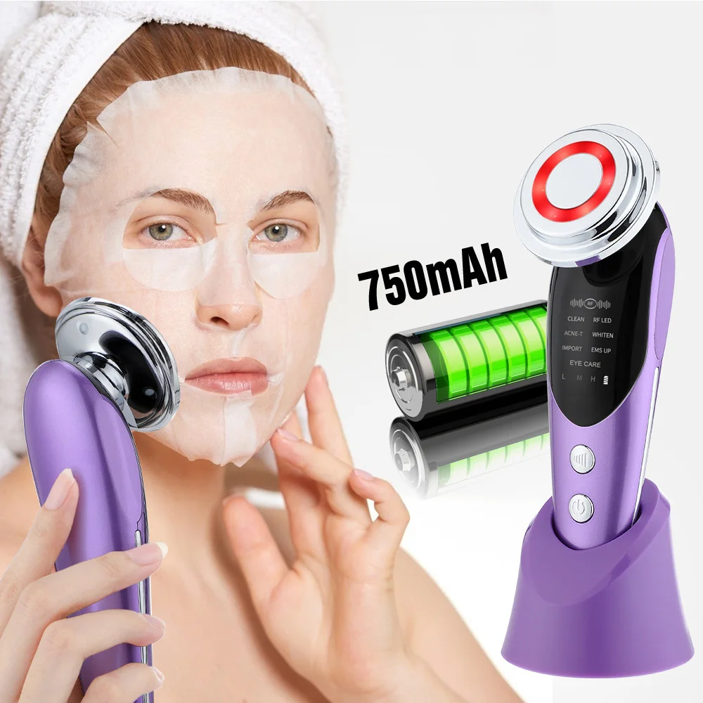 EMS Facial RF Introduction Instrument Multifunction Skin Lifting Tighten Rejuvenation Color Light Microcurrent Beauty Device