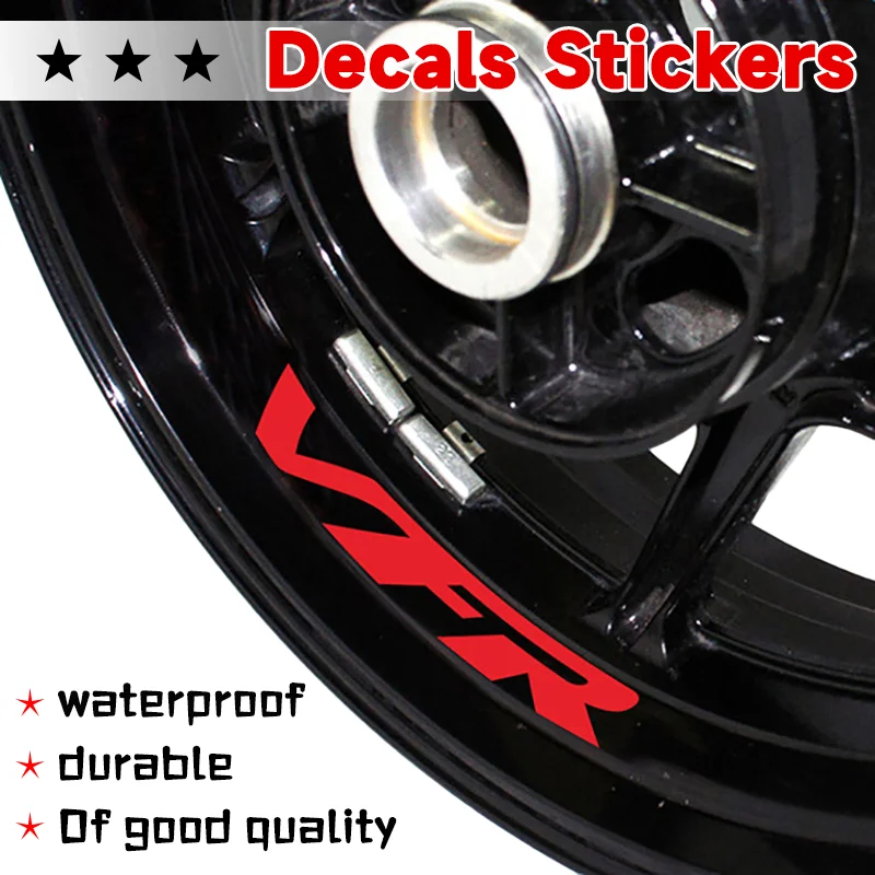 

For VFR 750 800 800X vfr 1200 1200X Motorcycle Inner Ring Wheel Emblem Sticker Decal Stripes Rim Tire Protection Stickers Decals