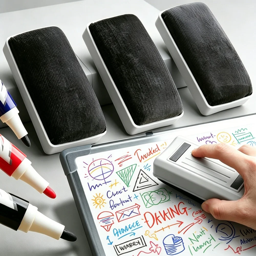 M&G Magnetic Whiteboard Eraser Dry Erase Marker Cleaner Blackboard Cleaner Microfiber Fabric School Office Supplie Standard Size