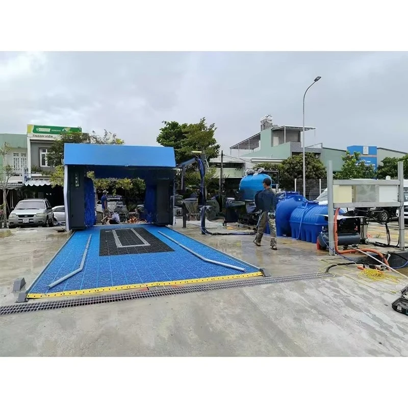 Customized Full Automatic Rollover Car Wash System Electric Pressure Cleaning Stainless Steel Air Dryer car washing machine