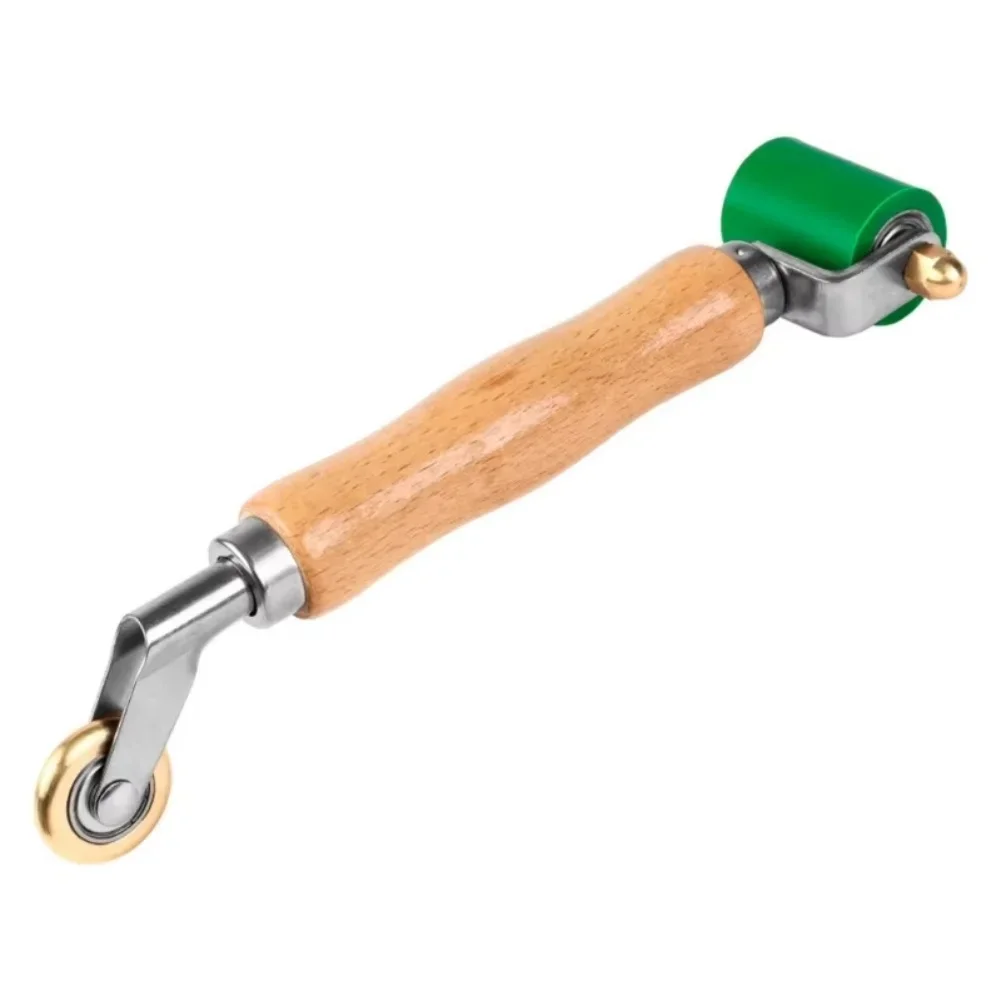Silicone Sealant Seam Roller with Dual Bearings for Precision Pressing in Upholstery Flooring and Membrane Welding