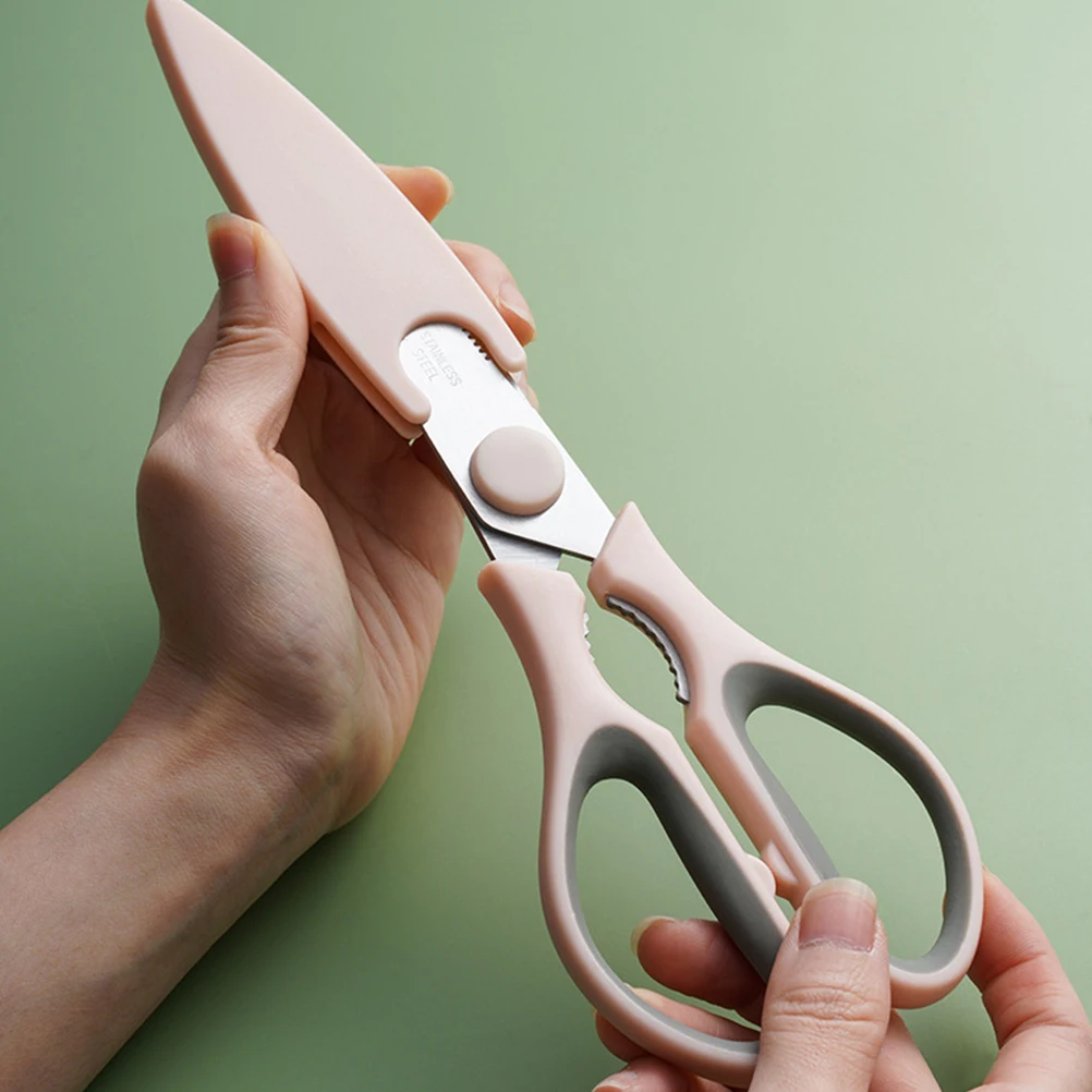 Barbecue Scissors Clips 410 Stainless Steel Heat Resistant Kitchen Tool Chicken BBQ Scissor Set Practical Manual Tool