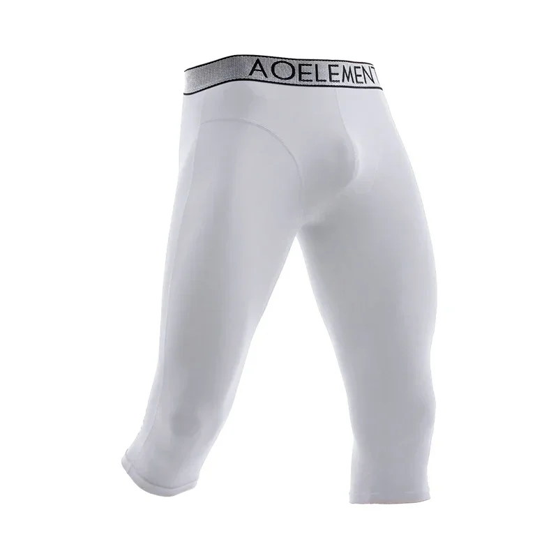 

Мужские спортивные трусы-капри из модала, 3 шт., эластичные, быстросохнущие, для бега, с защитой от истирания