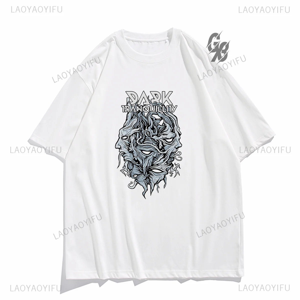 Футболка с принтом рок-группы Dark спокойствие мелодическая Death металлическая футболка с графическим рисунком футболки для фанатов футболка унисекс уличная одежда хлопковые топы рок-группы