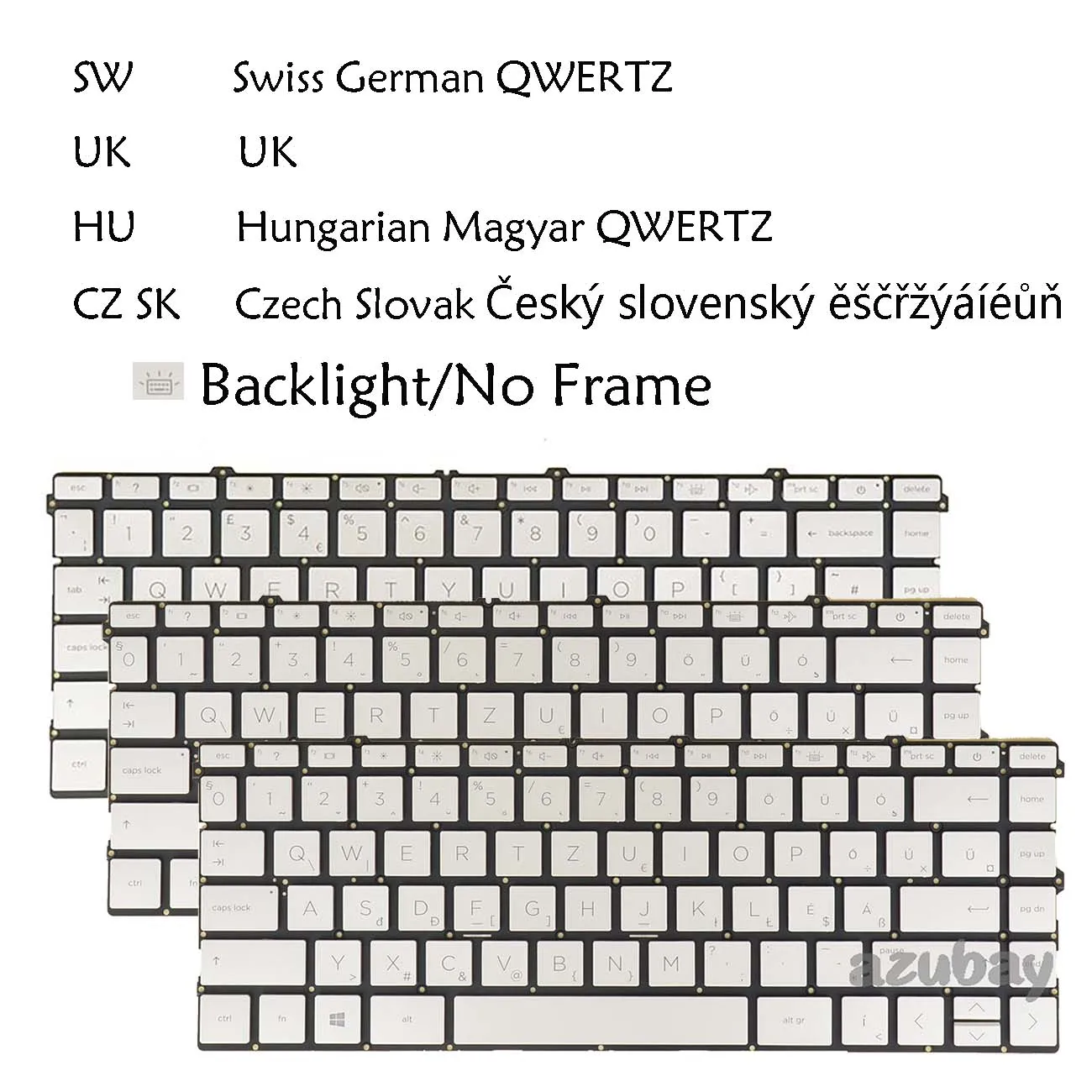 Backlit Keyboard For HP Pavilion X360 14-DW 14-dw1  14m-dw 14m-dw1 14-dv 14t-dv 14-ec UK Swiss CH Hungarian QWERTZ Czech Slovak