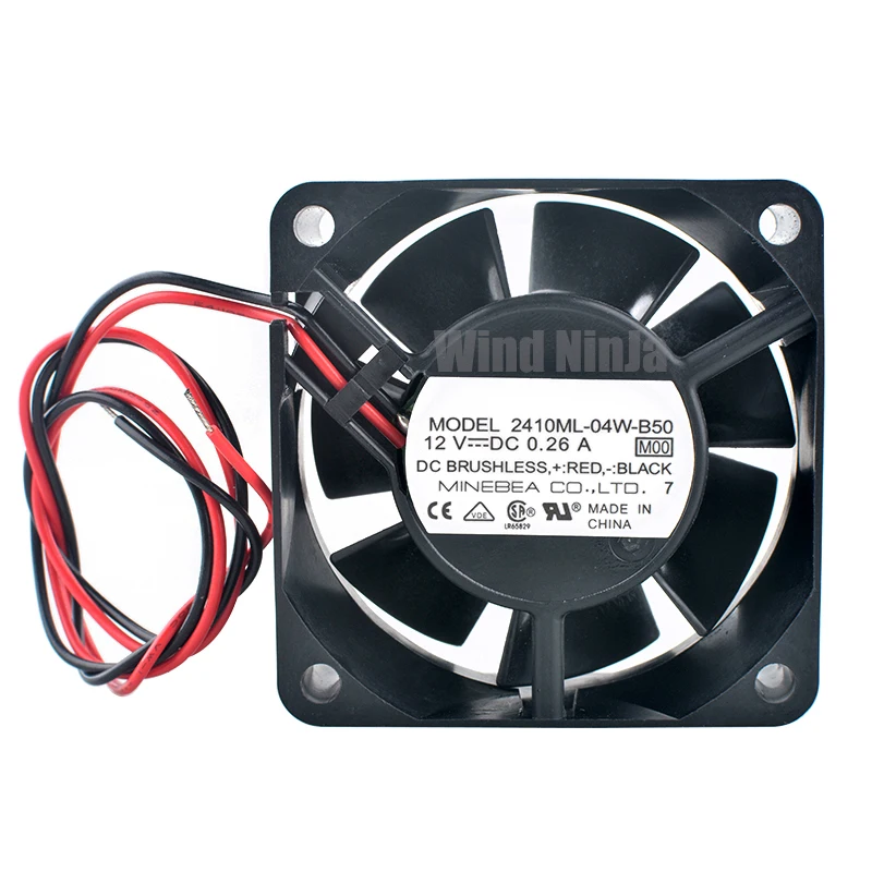 2410ML-04W-B50 6cm 60mm fan 60x60x25mm DC12V 0.26A 2pin Dual ball bearing cooling fan for chassis CPU power supply