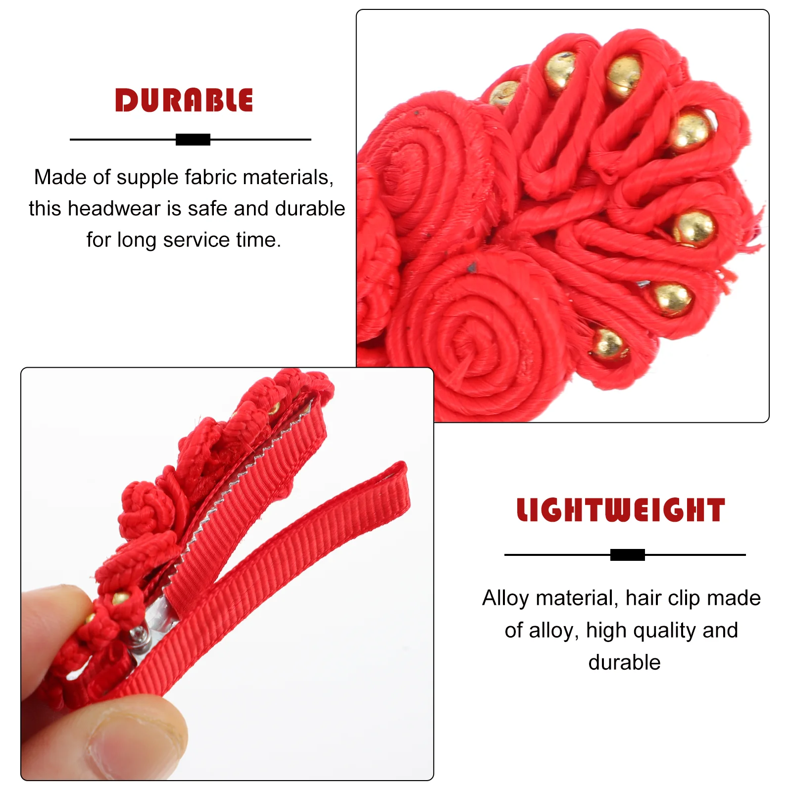 

5 Pcs Kids Hair Accessories Girls Polyester Chinese Style Tassel Hairpin Set New Year Decorations Stage Dancing Parties Cosplay