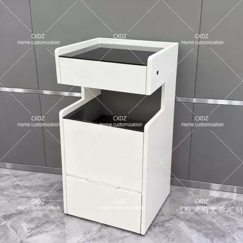 Multi Layer Hair Salon Tool Cabinet Barber Shop Storage Unit Hairdresser Organizer Rack Professional Beauty Equipment