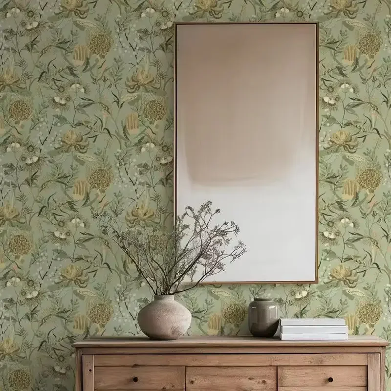 carta-da-parati-botanica-elegante-adesiva-design-con-foglie-verdi-murale-per-decorazione-d'interni-carta-autoadesiva-o-tradizionale