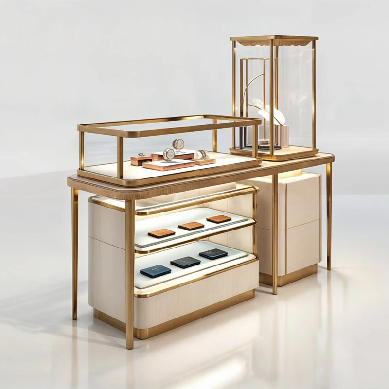

Custom.Custom Jewelry Kiosk Glass Cabinet Showcase Watch Glass Showcase
