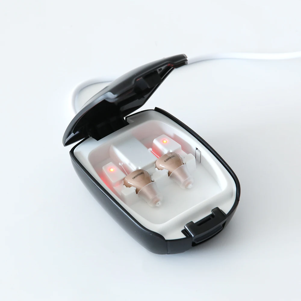 Intelligent New Style Hearing Aids Rechargeable Low-Noise Mini Invisible Digital Sound Amplifier Deaf Hearing Aids