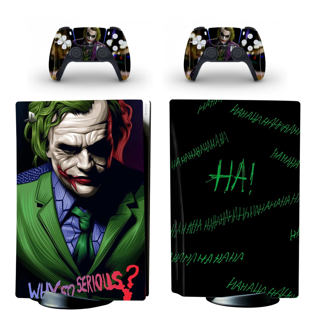 Nuevo Vinilo Adhesivo para Consola PS5 Slim (Edición Disco/Digital) y 2 Controles, Diseño de Película y Videojuegos, También Compatible con PS5 Pro (Edición Disco)