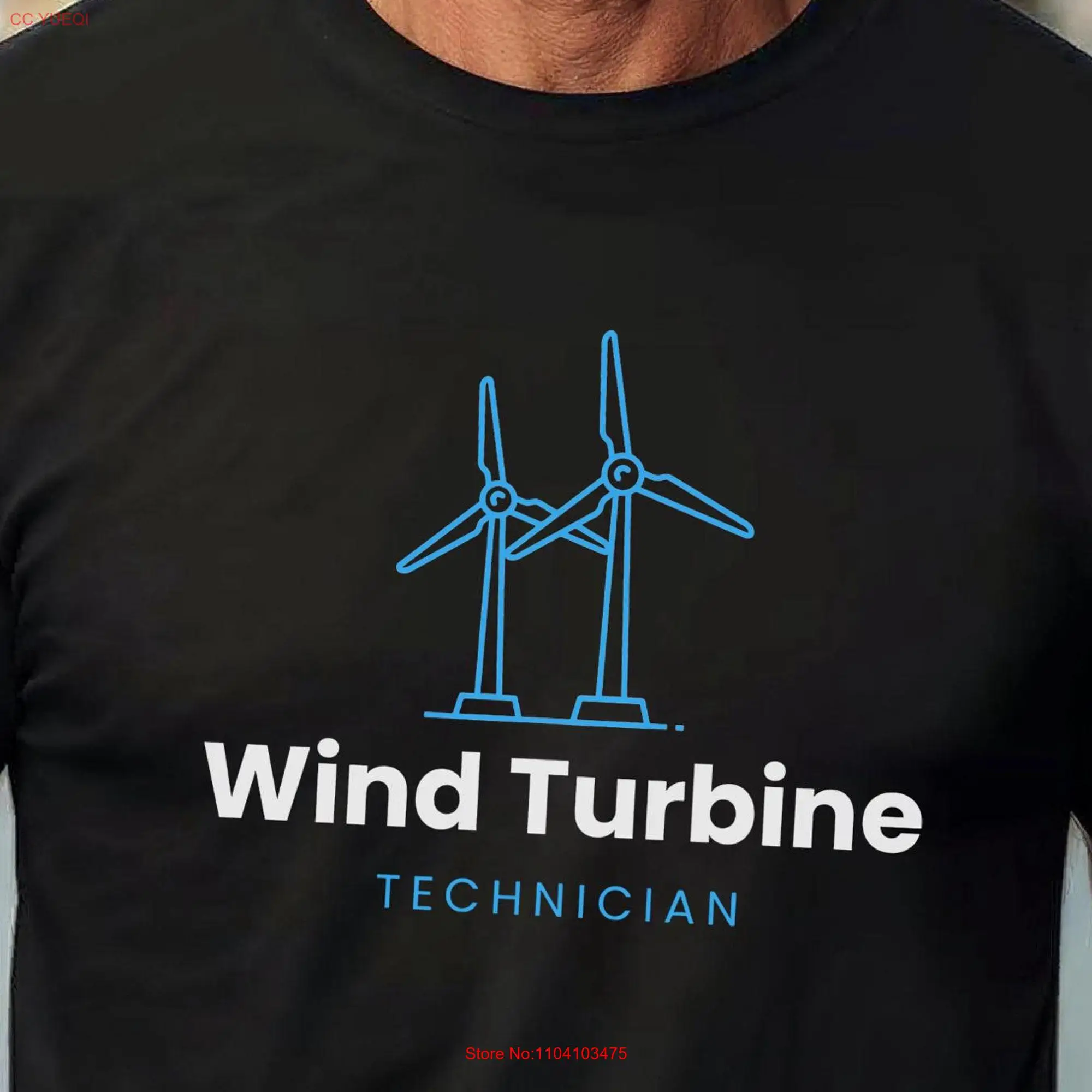 Wind Turbine Technician T Shirt Renewable Energy Worker for Green Enthusiasts Perfect Power Technicians