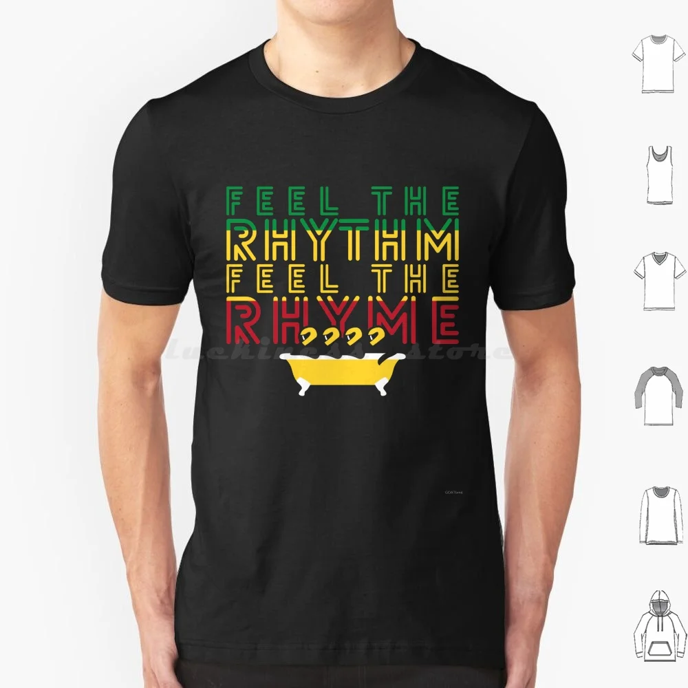 Feel The Rhythm. Feel The Rhyme T Shirt Big Size 100% Cotton Cool Runnings Bobsled Jamaica Jamaican Rhythm Rhyme