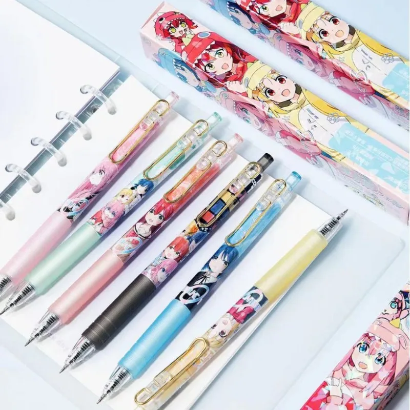 Neuer Bocchi the Rock! Gotoh Hitori Nijika Ijichi Studenten-Press-Gelstift mit hohem Farbwert, Cartoon-Motiv, glatter Schreibfluss, schwarzer Stift – Detail 3