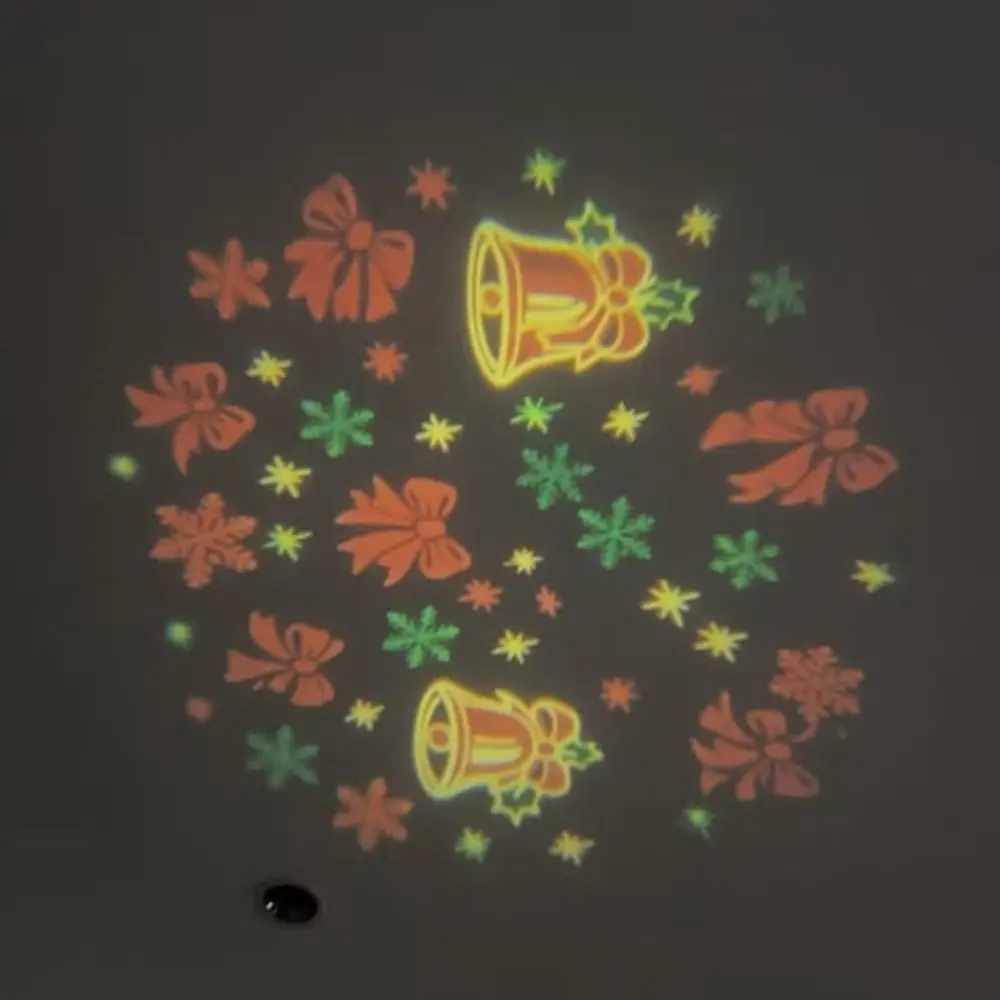 360° Rotatable Christmas Ceiling Projector HD Projection Tree Shape Holiday Projection Lamp Interchangeable Slides Led Light