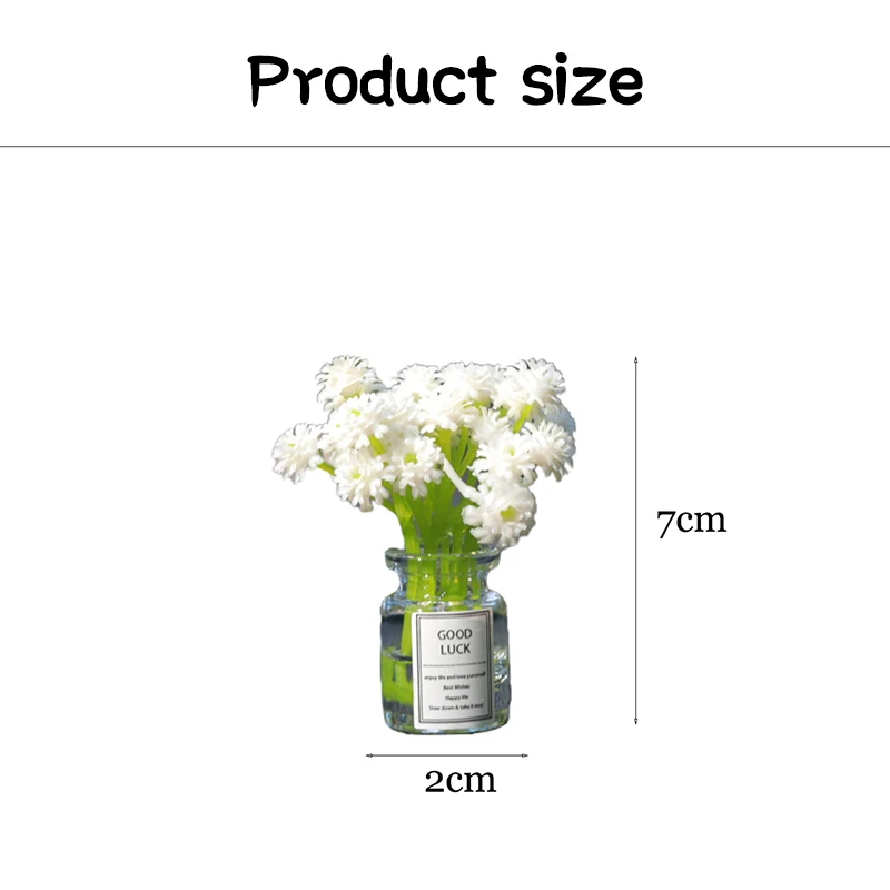 Ins Style Car Decoration Ornament Mini Gypsophila Auto Center Console Decoration Gadgets For Woman Gift Car Interior Accessories