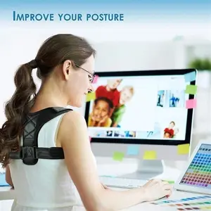 Adjustable rear shoulder posture broker, collarbone, spine support, reshape your body, home, office, sport, upper back, neck strap 8 Main sales gym equipment for home - №6