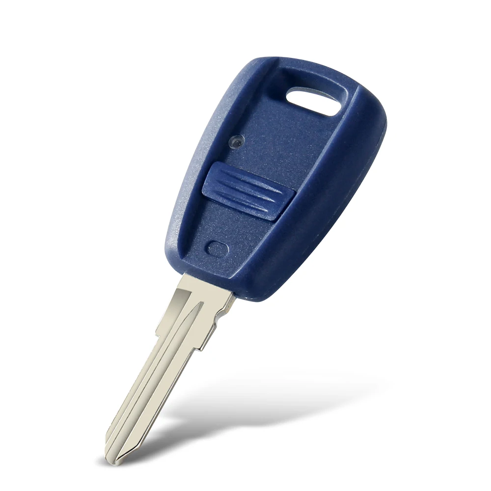 KEYYOU 1PCS For Fiat Punto Doblo Bravo Seicento Stilo Uncut SIP22/GT15R Blade Transponder Key Shell Blue Auto Car Case