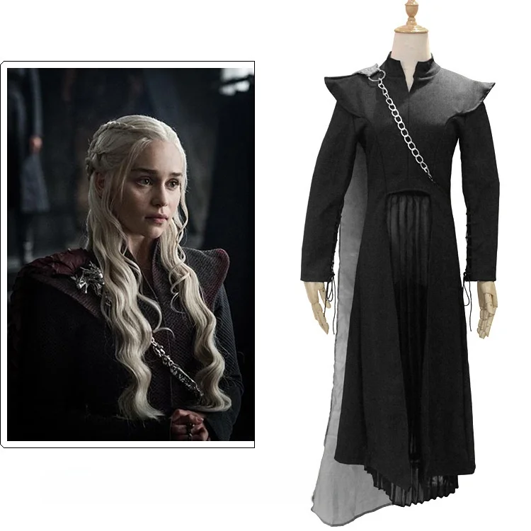   Staffel 7, Drachenmutter-Cosplay-Kostüm, Lied von Eis und Feuer, Dany Halloween, traditionelle Bühnenkleidung für Damen