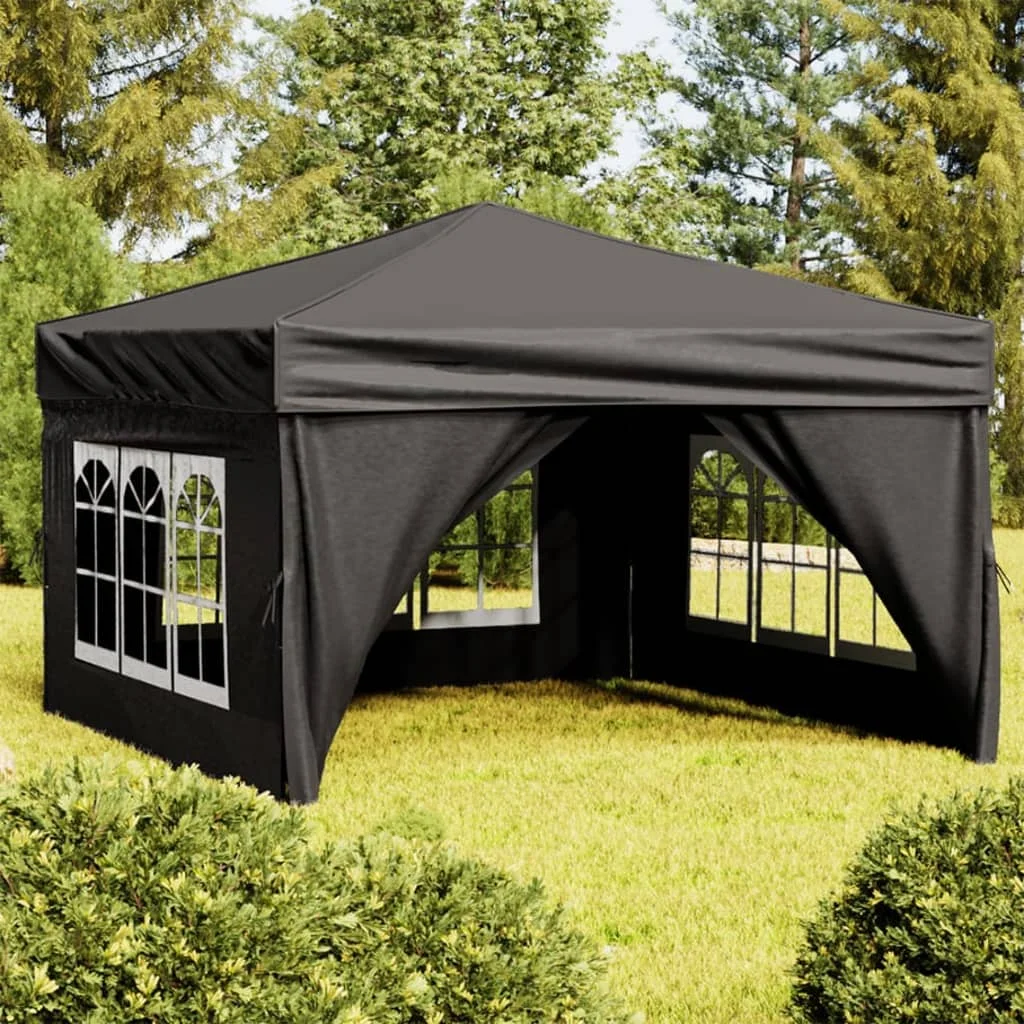 Foldable receiving tent with black walls 3x3 m garden supplies, canopy, outdoor supplies, awning, parasol, thermal insulation and rain proof