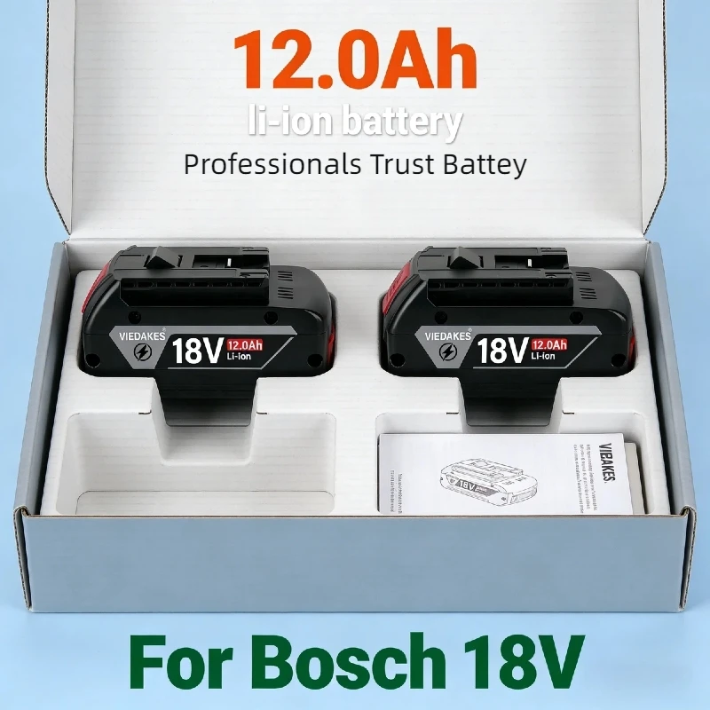 

Аккумулятор BOSCH 18В 12000мАч литий-ионный, GBA 12.0Ач 18В Professional GBA GSR GSB BAT618 BAT609