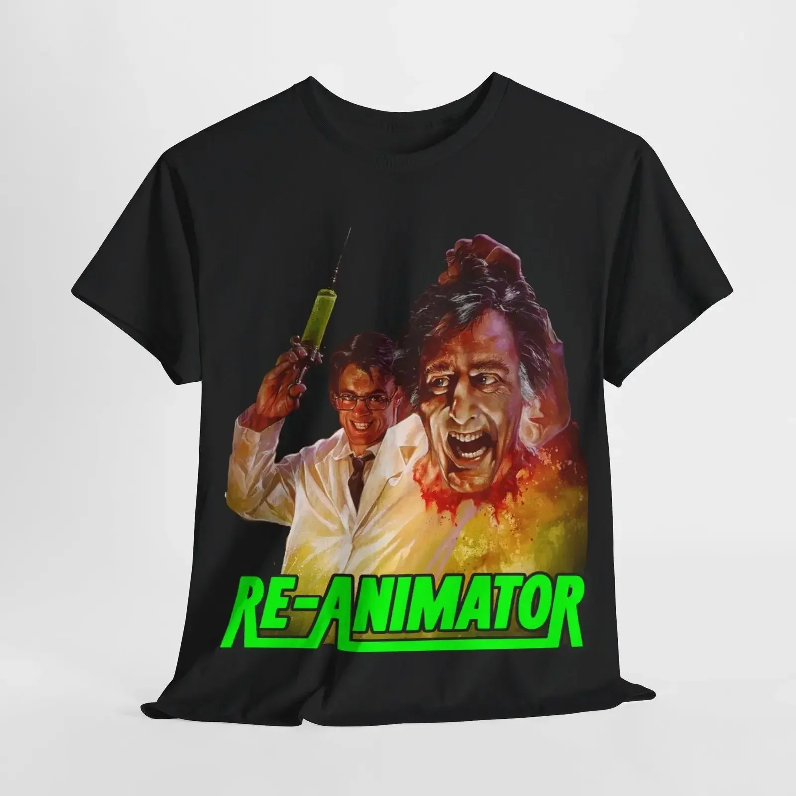 

Re-Animator 1985 Movie T Shirt Horror Unisex Heavy Cotton Tee