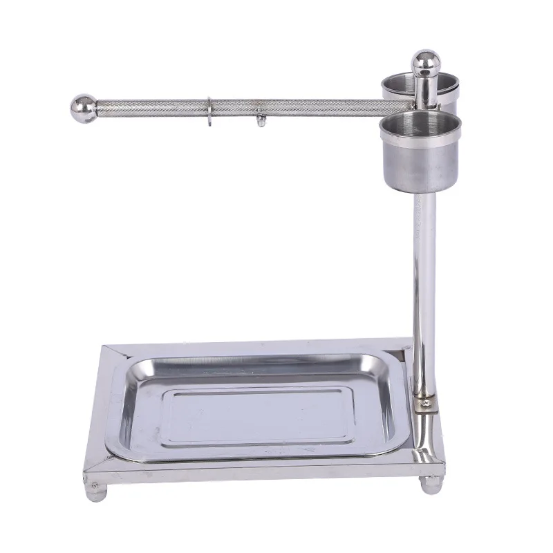 

Stainless Steel Parrot Station Parrot 7 Cross Shelf Small Medium Large Sturdy Parrot Bird Shelf