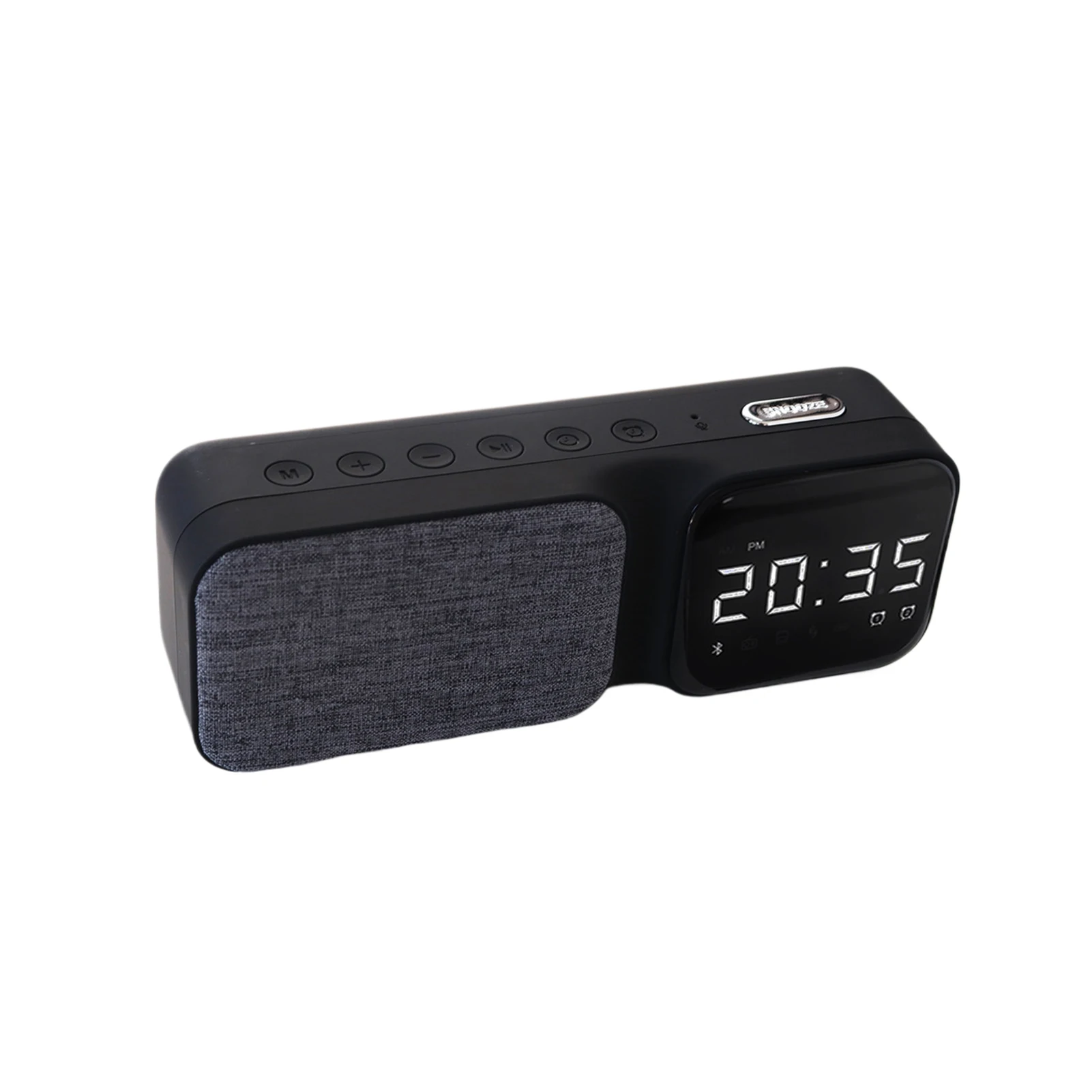 Black Bluetooth Speaker For Home With Bass Diaphragm And Mesh Surface Promote Melatonin Production