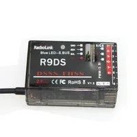 RadioLink R9DS 2.4G 9CH DSSS Receiver for  AT9 AT10 Transmitter RC Helicopter Multirotor Support S-BUS F10491