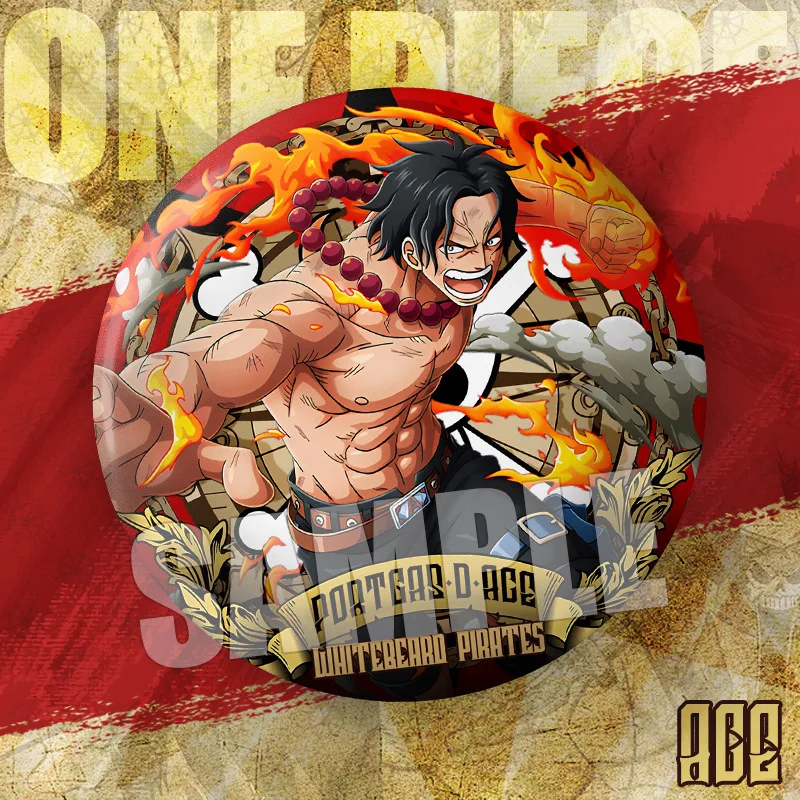 One Piece Luffy Tinplate Pin Roronoa Zoro อะนิเมะอุปกรณ์ต่อพ่วงเสื้อผ้ากระเป๋าเป้สะพายหลังรอบปุ่มเข็มกลัด Lapel ป้ายเครื่องประดับพัดลมของขวัญ