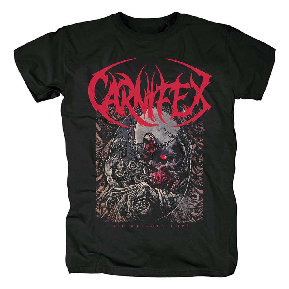 

2025 New Summer Carnifex Metal Band Retro Men's Women's T-Shirt Pop Rock Hip Hop Print Casual Fashion Short Sleeve Top