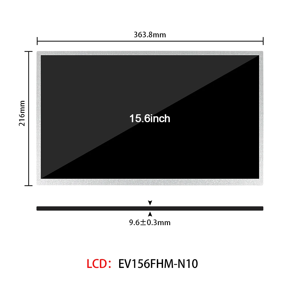 15.6 Inch RGB LCD Screen With Touch Panel Control Board HDMI VGA AV EV156FHM-N10 EV156FHM Resolution 1920*1080 RGB 30 Pins