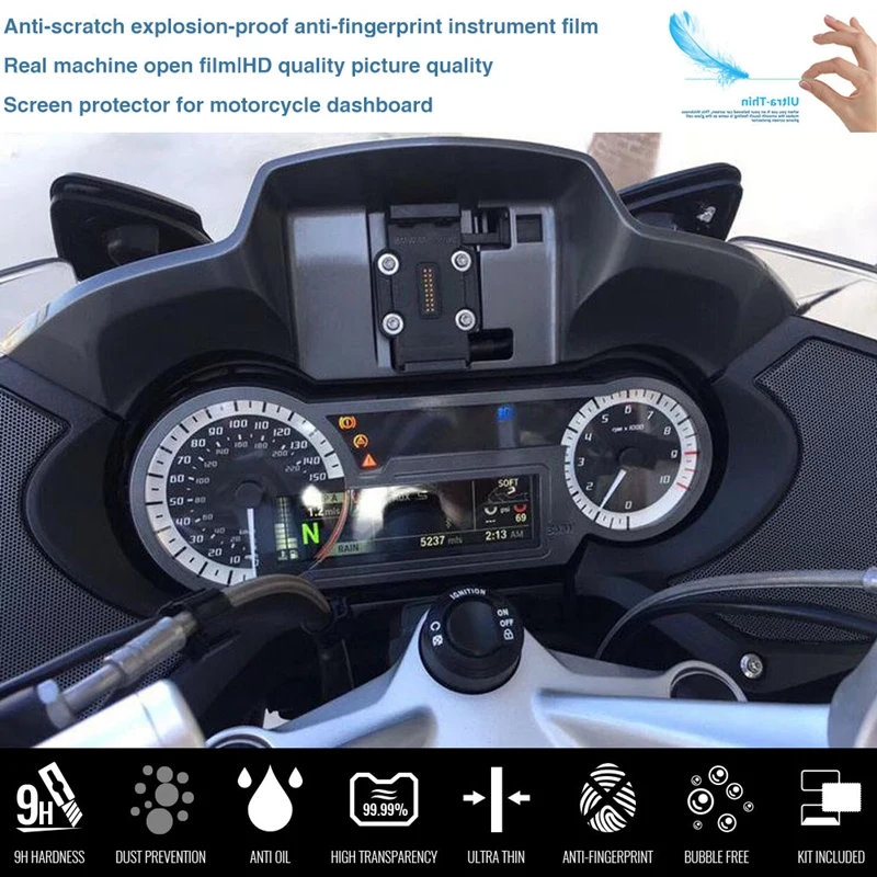 NEW-Motorcycle Dashboard Screen Film Speedometer Scratch Protector For-BMW R1200RT LC 2014-2018 R1250RT 2019 2020