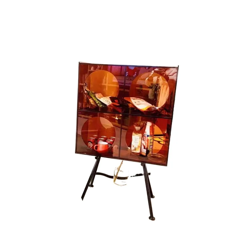 

Light luxury acrylic dis play ca binet Inter net celeb rity sto rage cabi net Wi ne ca binet Modern simp le