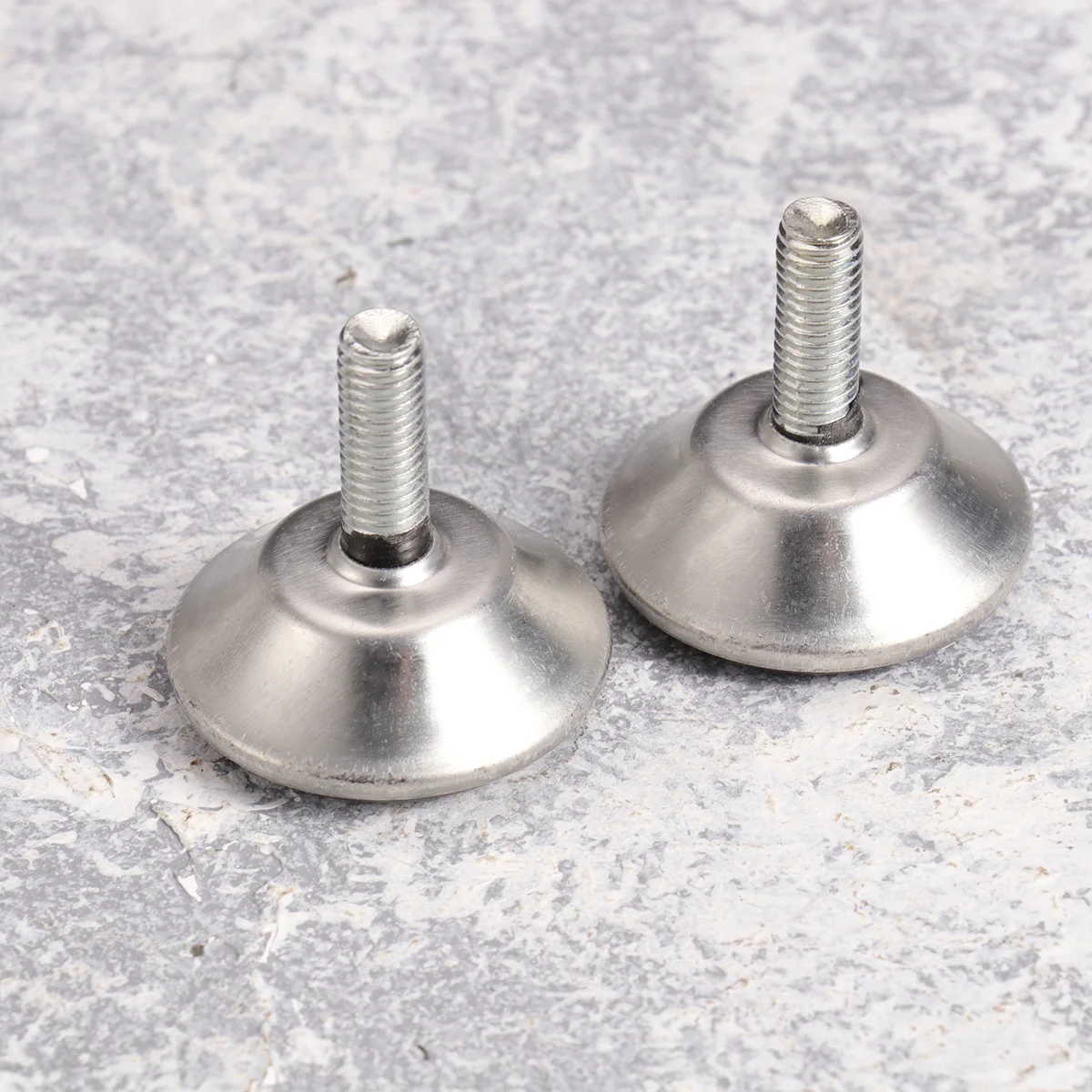 

20pcs 40Mm Table Chair Leg Feet Adjustable Leveling Foot M8 X 25Mm Threaded Glide Pad For Furniture Protection Black Base