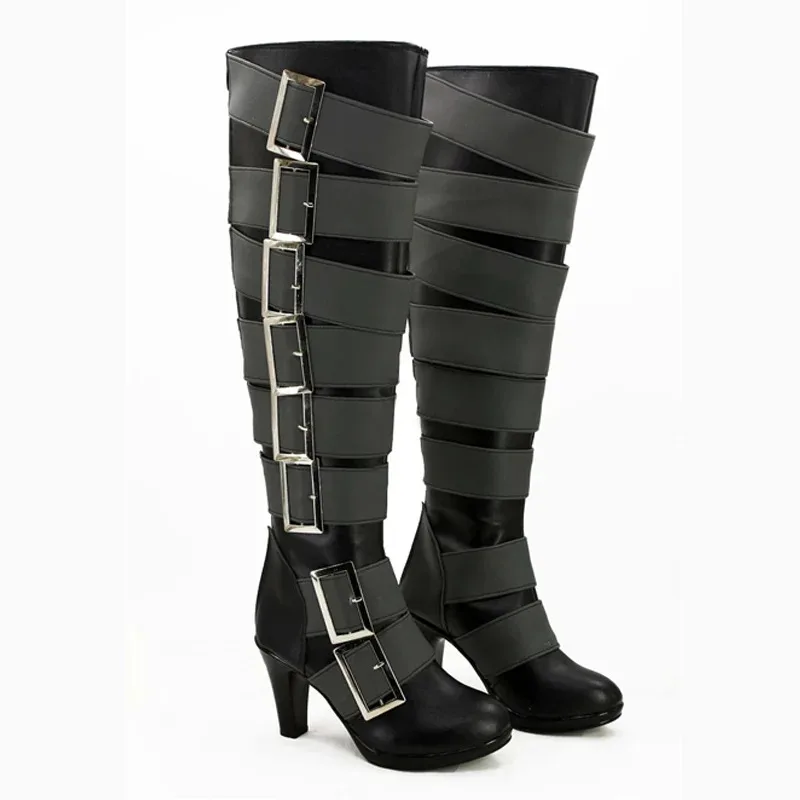 qq78request7black-butler-kuroshitsuji-undertaker-bottes-hautes-anime-cosplay-halloween-carnaval-fete-accessoires-chaussures-sur-mesure