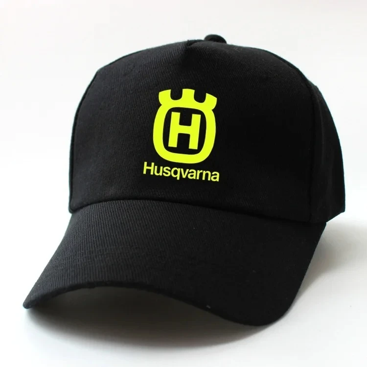 قبعة سوداء Husqvarnas شعار قبعة بيسبول Snapback قبعات Casquette القبعات المجهزة عادية Gorras الهيب هوب قبعات للآباء للجنسين