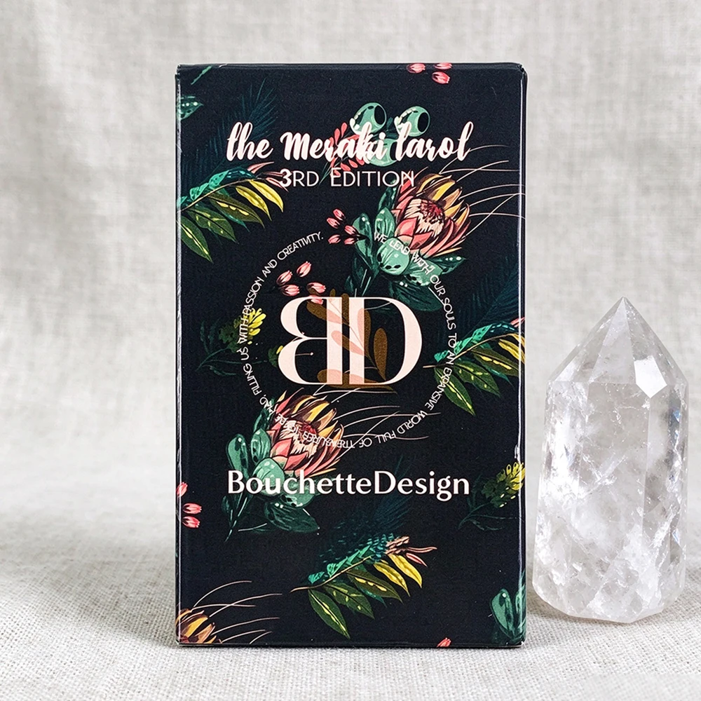 The Meraki Tarot 3rd Edition, BouchetteDesign Botanical Tarot Deck,  Meditation Divination Cards Game for Tarot Lovers