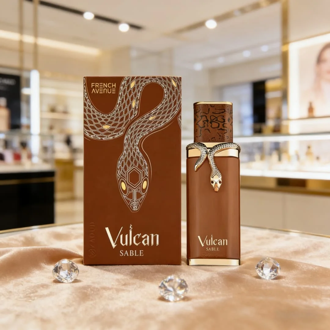 

French Avenue Vulcan Sable perfume, 3.4 oz., 100 ml, spicy ebony tone, full of wilderness, suitable for sending people away for
