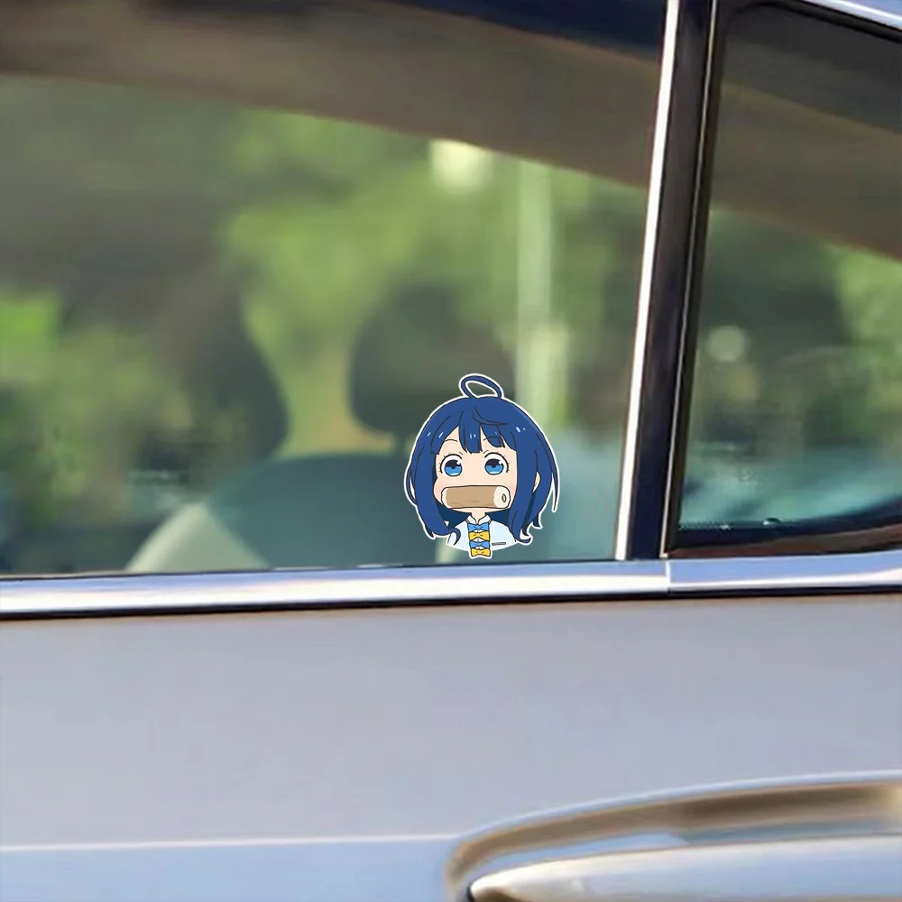 Body Fuel Cap Windshield Stickers Too Many Losing Heroines Anna Yanami Funny Cartoon Decals Car Window Decor Vinyl Film Stickers