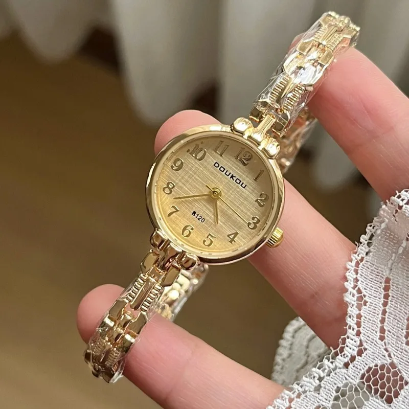 Luxury Bracelet Watch Gift Women Wristwatches Fashion Round Arabic Numerals Dial Quartz Watches Relojes Para Mujer Wholesale