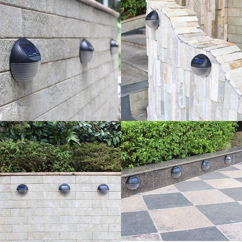Luz LED Solar impermeable para jardín, lámpara de paso para puerta y pared, 2 LED