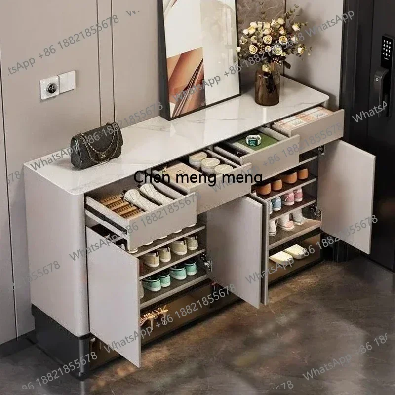 Storage Cabinet Makeup Vanity Dressing Table Dressers Simple Modern Rock Slab Countertop Large Capacity Locker Multi unction