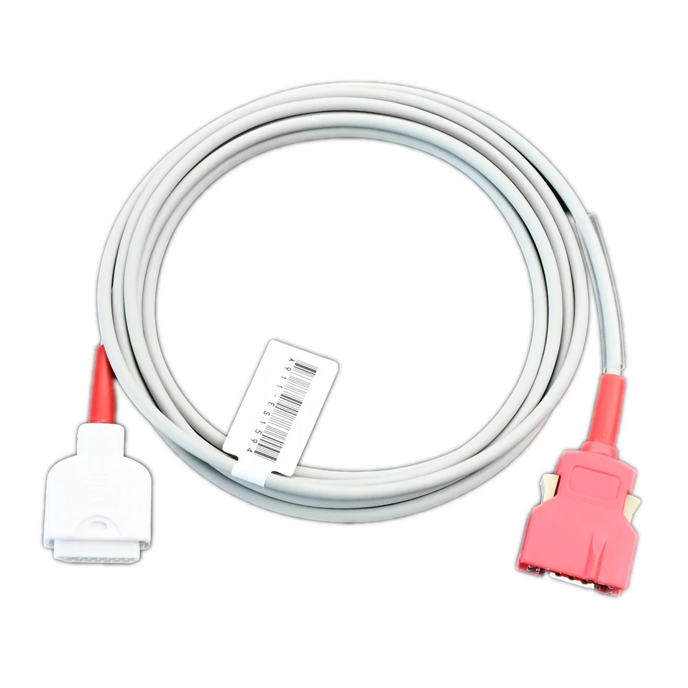 

EX-A80 Compatible SPO2 sensor adapter extension cable 2.1M, Masimo 20pin red ex 11pin for patient monitor accessori