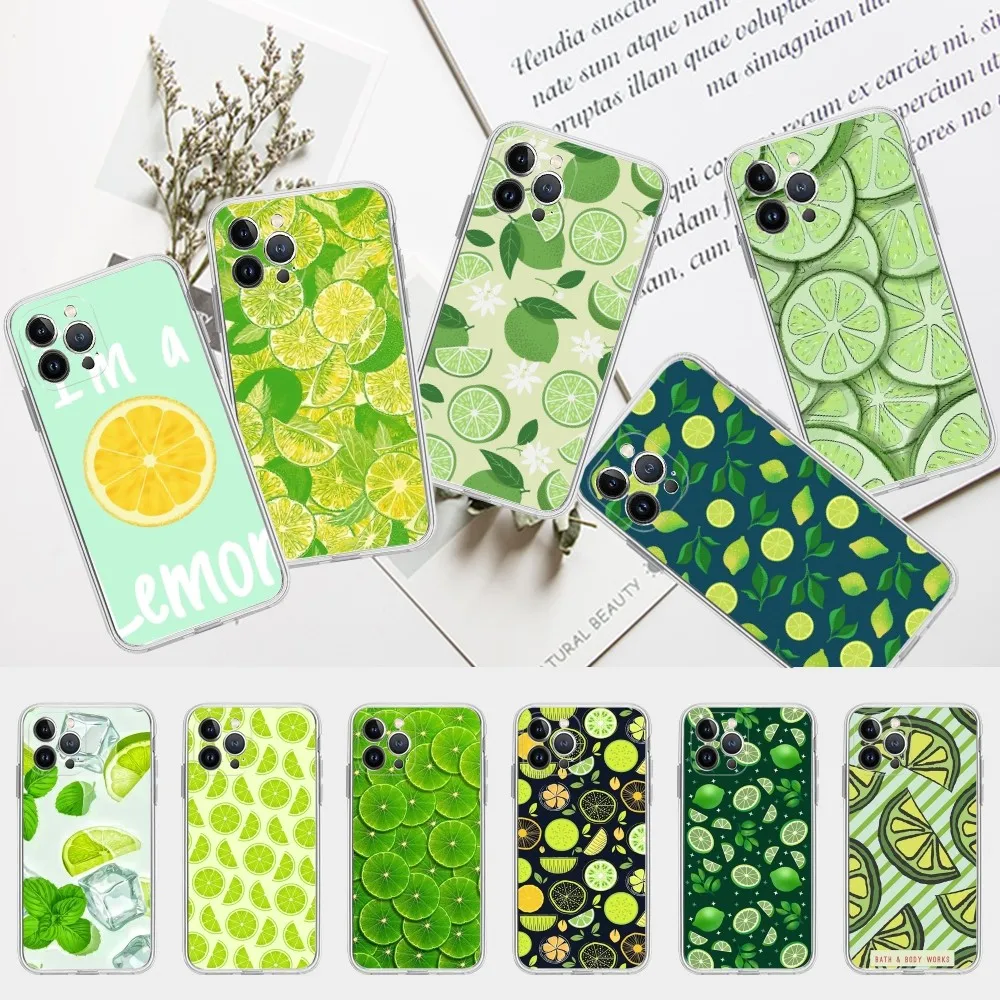 Summer Lemon art  Phone Case For iPhone 15 14 11 12 13 Mini Pro XS Max Cover 6 7 8 Plus X XR SE 2020 Funda Shell