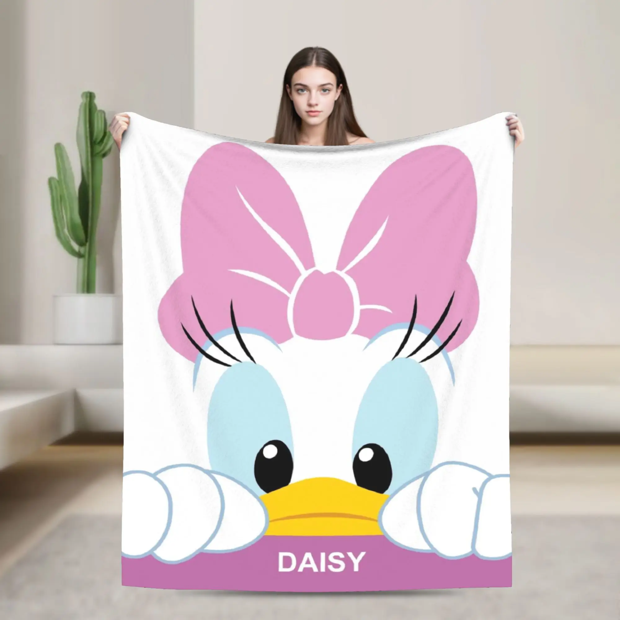

Забавное милое одеяло с изображением ромашки и утки для дивана, нечеткие мягкое плюшевое одеяло 50x60 дюймов, многоразмерные покрывала на все сезоны