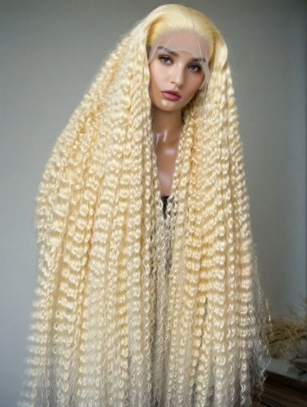 Парики из натуральных волос на кружеве, 30 дюймов, парики с глубокими волнами, 613, медовый блондин, цвет 13x4, кружевные фронтальные вьющиеся волнистые парики для женщин