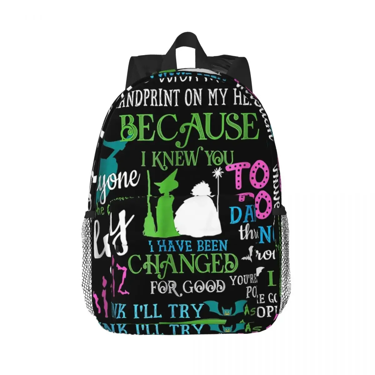 Halloween Wicked Musical Backpacks Boys Girls Bookbag Cartoon Students School Bags Laptop Rucksack Shoulder Bag Large Capacity