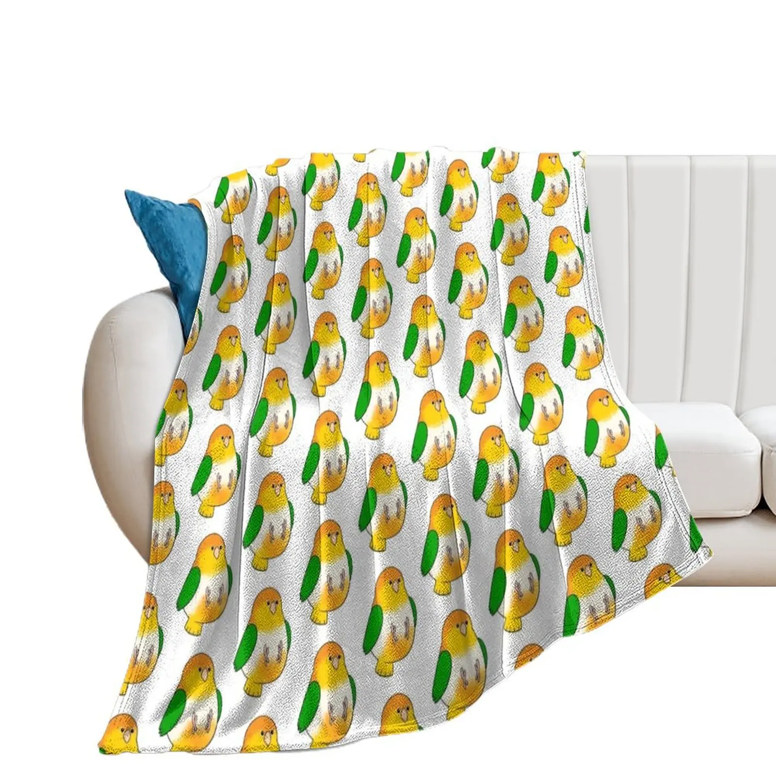 

White Bellied Caique Throw Blanket Polar Extra Large Throw For Sofa Thin heavy to sleep Blankets